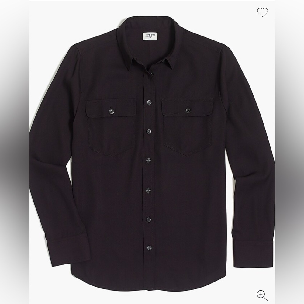 NWOT JCrew Factory Long-sleeve button-down shirt with front pockets !